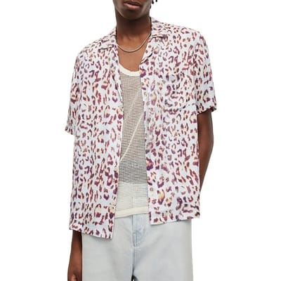 AllSaints Leado Ss Shirt Cala White Maat: XL | Casual Overhemden Outlet | Heren | Wit