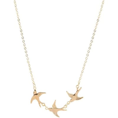 Vintage Vrouwen Ketting Boom Zwaluw Choker Eenvoudige Ketting Temperament Wild Sleutelbeen Ketting Hals Mode Sieraden white