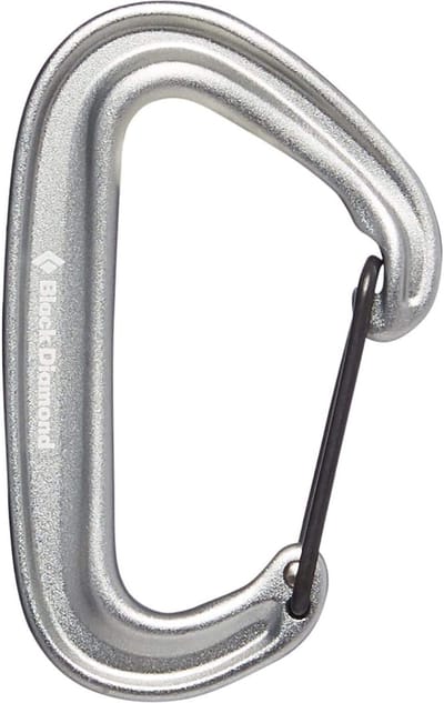 Klimkarabiner - Veiligheidshaken - Abseilen - Schroefslot - 11.4x8.9cm - Grijs