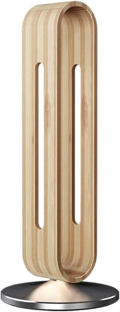 Hoofdtelefoon Houder - Oortelefoon Stand - Bureau Organisatie - Hout Aluminium - 28 cm Hoog - Naturel