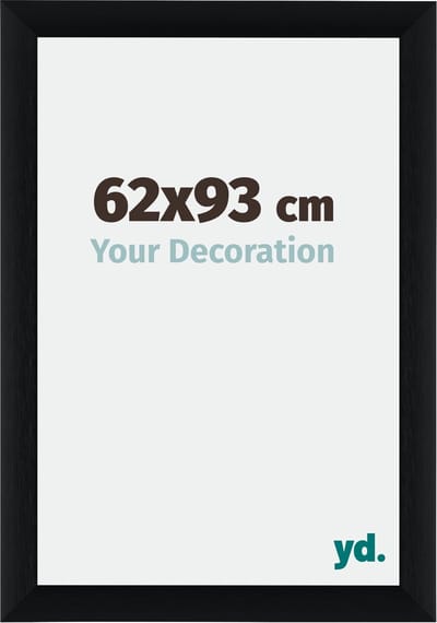 Your Decoration - Fotolijst 62x93 cm - Aluminium - Zwart Geborsteld - Tucson