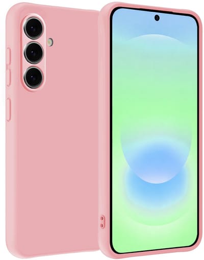 Hoesje Geschikt voor Samsung Galaxy A37 - Sterk & Shockproof - Hoes Cover - Siliconen Case - Lichtroze