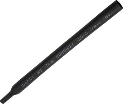 TRU COMPONENTS 1572140 Krimpkous zonder lijm Zwart 5 mm 2.50 mm Krimpverhouding:2:1 10 m