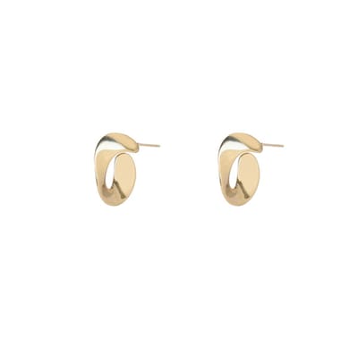 Go Dutch Label Oorknoppen Stud with a twist Goud