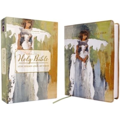 Nrsvue, Holy Bible, Anne Neilson Angel Art Series, Leathersoft, Multi-Color, Comfort Print