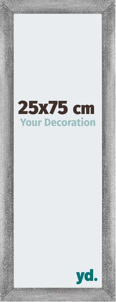 Your Decoration - Fotolijst 25x75 cm - MDF - Grijs Geveegd - Mura