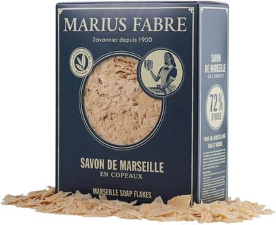 Wasvlokken van witte Marseillezeep (Savon de Marseille) voor de hand- en machinewas 750 gram - zonder palmolie en volledig biologisch afbreekbaar - zeepvlokken - Marseille zeep - vegan - dierproefvrij - zonder chemische toevoegingen