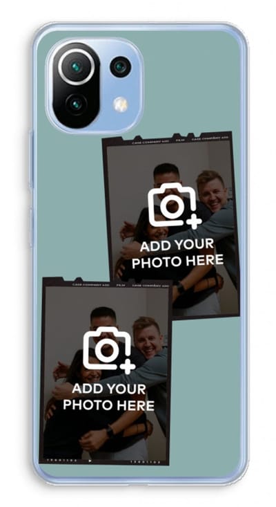 Gepersonaliseerd - Case Company® - Hoesje geschikt voor Xiaomi Mi 11 Lite hoesje - Polaroid Zwart - Soft Cover Telefoonhoesje - Bescherming aan alle Kanten en Schermrand