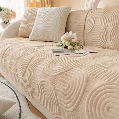 Dikker fluwelen bankhoezen antislip bankmat winter warm wasbare bank hoezen voor woonkamer effen kleur zachte bankhanddoek A 70x70cm 1pc