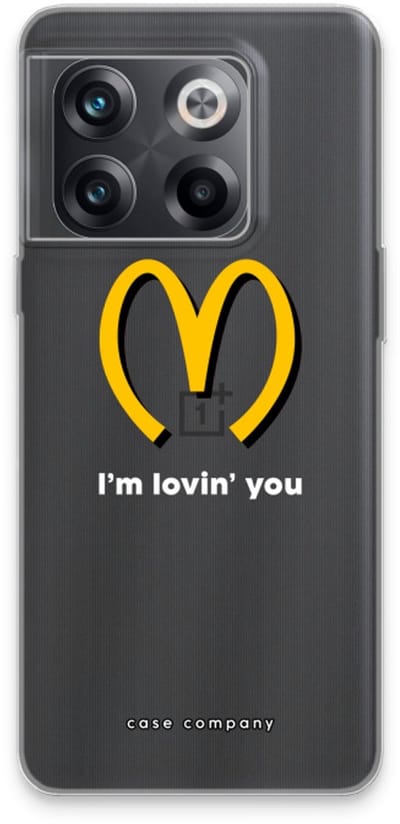 Case Company® - Hoesje geschikt voor OnePlus 10T hoesje - I'm lovin' you - Soft Cover Telefoonhoesje - Bescherming aan alle Kanten en Schermrand