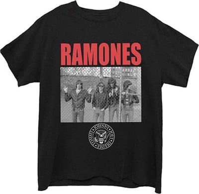 Ramones - Cage Photo Heren T-shirt - S - Zwart