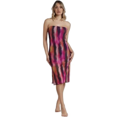 Zand kleurige bustier jurk voor dames Admas