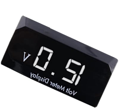 Spanningsmeter - Led display - Voertuig controle - Waterdicht ontwerp - 12 Volt - Wit licht
