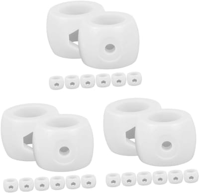 Tafelvoetbal Onderdelen - Reserve Onderdelen - Tafelspel Reparatie - Plastic Locatie Ring - 2.5 cm - Wit