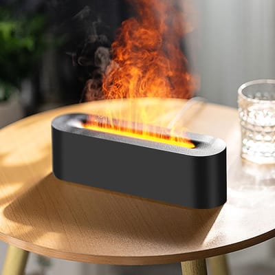 Aromadiffuser, upgrade 7-kleuren-lichtdiffuser, etherische oliën, luchtbevochtiger, geurolie, diffuser voor kinderen, thuis en kantoor, kamergeur, 4 timers en waterloze automatische uitschakeling