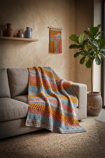 Corneeltje Wol - Haakpakket Plaid Tutti Frutti - Haken - Woonplaid - DIY Haakpakket - DIY