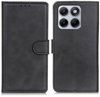 Coverup Hoesje - Geschikt voor Motorola Edge 70 Fusion Hoesje - Coverup Luxe Book Case - Zwart