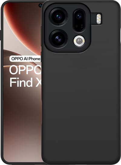 Cazy hoesje geschikt voor Oppo Find X9 Pro Hoesje Siliconen - Flexibele Case - Zwart
