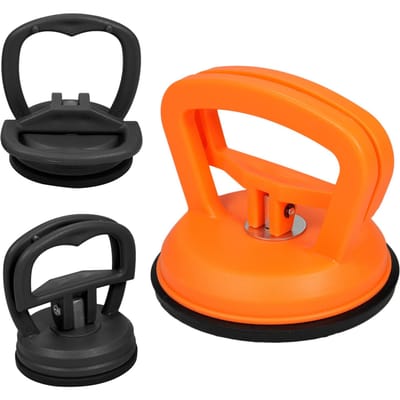 Auto deukverwijderaar, 3-pack deukverwijderaar, zuignap deukverwijderaarset voor auto deukreparatie, glas, Type 2 oranje