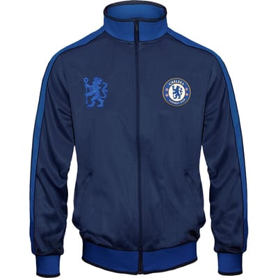 Veste de survêtement rétro pour homme Chelsea FC 3XL bleu marine