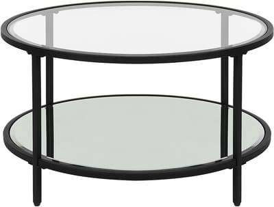 BIRNEY - Salontafel - Zwart - Veiligheidsglas