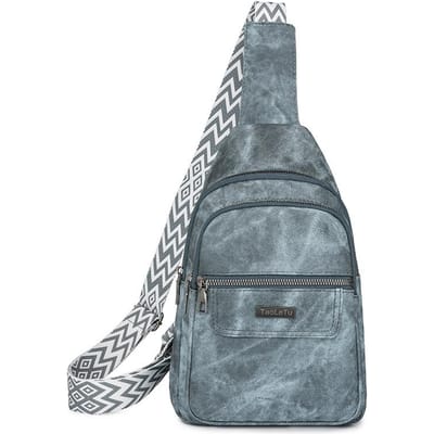 Zachte Leertextuur Borsttas Grote Capaciteit Mode Gebreide Schouderband Crossbody Tas Casual Trendy Eenvoudige Borsttas gray