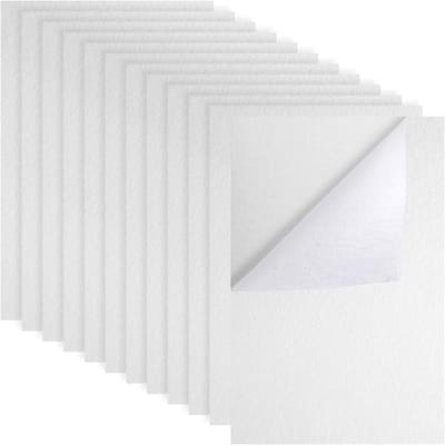 12 Bladen Zelfklevende Viltbladen - 20x30cm - Plakstof Zachte Viltbladen voor DIY Ambachten en Sieraden Box Lade