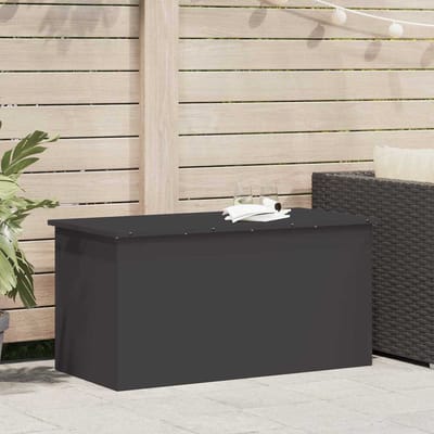 vidaXL - Tuinkussens - opbergdoos - Gegalvaniseerd - staal - 100 - x - 50,5 - x - 50 - cm