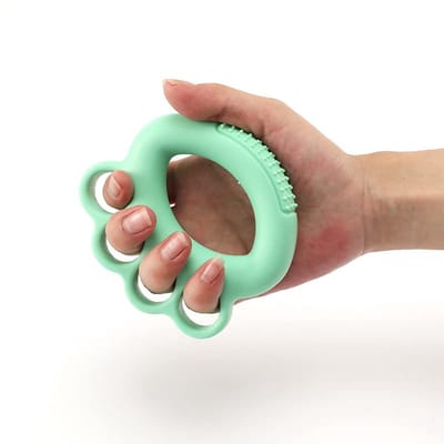 2 stuks – Handoefenballen – Hulpmiddelen voor vinger- en gripkracht – Siliconen stressballen – Geschikt voor volwassenen – Voor handoefeningen – Ideaal voor mensen met artritis, senioren en kinderen – Groen