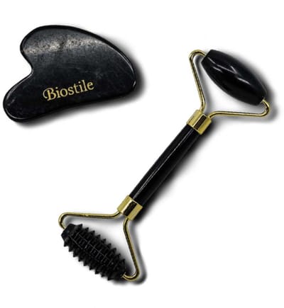 Biostile – Massageset – Gua sha - Jade Roller - Stralende Huid