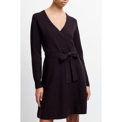 French Connection Babysoft Wrap Mini Dress Chocolate Ganache Größe: XS | Minikleider Outlet | Damen | Braun