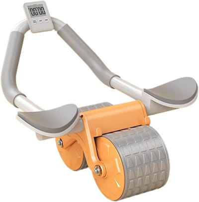 AB Wheel Roller - Oefening Wheel met elleboogsteun, Rebound AB Trainer | Compacte buikroller voor full body woningtraining, fitnessapparatuur voor mannen en vrouwen kern spiertraining