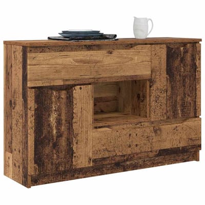 vidaXL - Dressoir - Oud - Hout - 100 - x - 30 - x - 65,6 - Bewerkt - hout