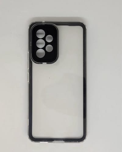 New Age Devi - Beschermhoes geschikt voor Samsung Galaxy A53 - Schokbestendig Transparant Zwart - Back Cover Hoesje - Telefoonbescherming