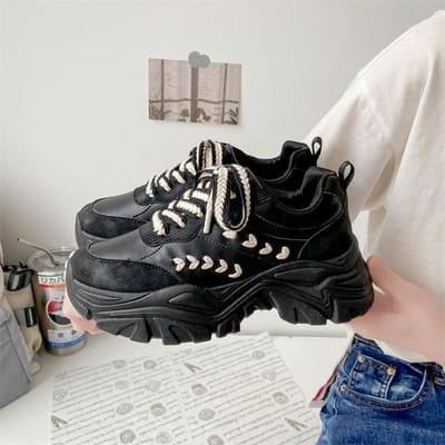 Diksoldige Daddy Shoes Dames Nieuwe Dames Casual Enkelschoenen Kleine Witte Schoenen Korenaar Mesh Schoenen Sportschoenen Dames 40