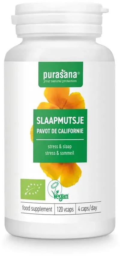 Purasana Slaapmutsje/pavot de californie vegan bio (120vc)