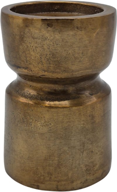 Urnenspecialist®- Kandelaar Urn - Urntje - Asurn - Asbus - Kandelaar - Antiek Goud - 15cm - 650ML