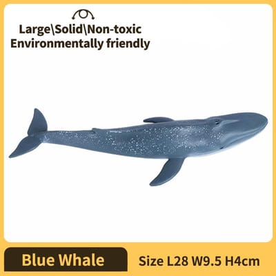Zeeleven Blauwe walvis Speelgoed Grote Witte haai Model Educatief en Puzzel Duurzaam Cadeau voor Kinderen dieren Actiefiguren Duurzaam Cadeau voor gray