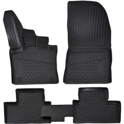 Tapis de sol - Exclusif - Compatible Captur 2019 - Caoutchouc - 4 pièces - Toutes saisons