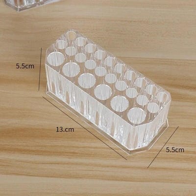 26 Gaten Nagelborstels Opbergdoos Acryl Houder Organizer Schoonheidscontainer Make-up Kwasten Pennen Tool Kit Display Plankhouder