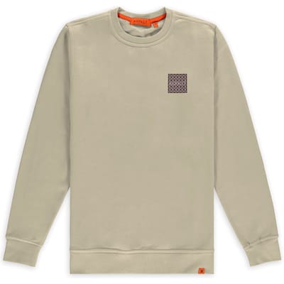 Aspact Denzell Crewneck Sand Maat: S | Sweaters Outlet | Unisex | Beige