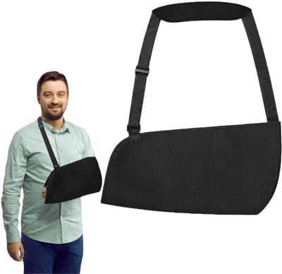 Écharpe de Bras - Maintien du Bras - Réglable épaule Immobilisateur - Respirant épaule Soutien - Attelle Bras pour Injuries - Bras Sling Respirant - Attelle Epaule - Écharpe Soutien pour Bras Droit et Bras Gauche - Comfortablement - Supportief