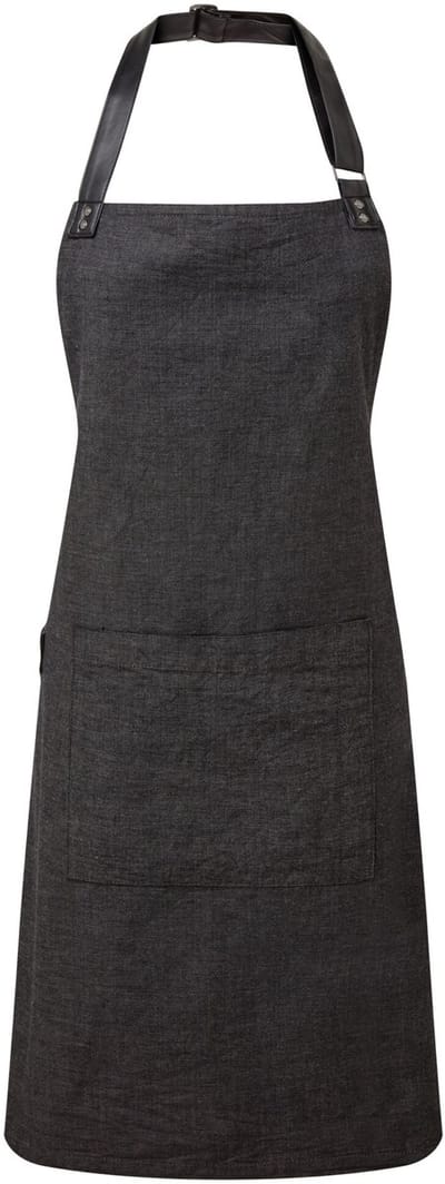 Schort/Tuniek/Werkblouse Unisex One Size Premier Black 100% Katoen