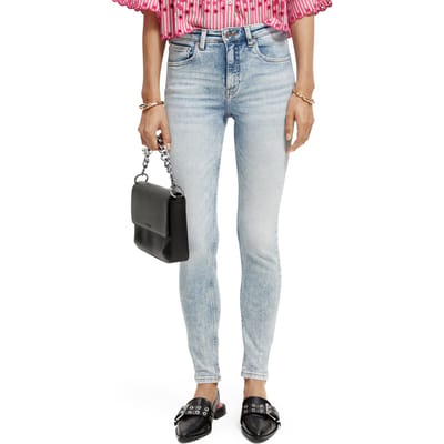 Scotch & Soda Haut Seasonal Essentials   — Daylight Maat: W24L30 | Skinny Jeans Outlet | Dames | Blauw