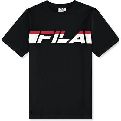 FILA Valversi Regular Graphic T-shirt Black Maat: 134/140 | T-Shirts Outlet | Unisex | Zwart