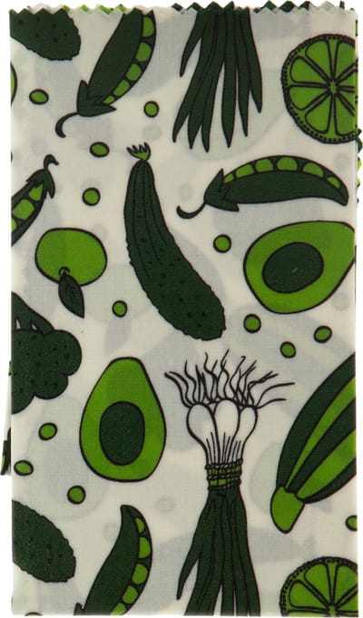Tu-Untangle Set van 3 Bijenwasdoeken (S/M/L) – Herbruikbare Food Wraps - Groenten