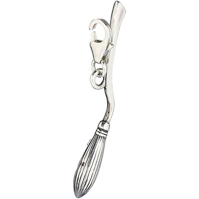 Harry Potter: Sterling Silver Nimbus 2000 Broomstick Clip on Charm