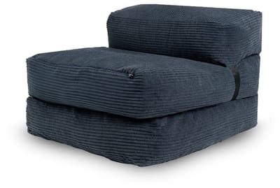 Bananair - Slaapstoel eenpersoons - Afneembare hoes - Slaapbank - Logeerbed - Ribfluweel - 70x190 cm