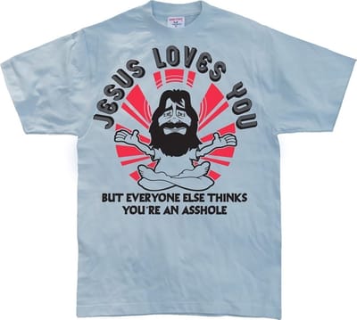 Hybris Jesus Loves You, But Everybody Else... Skyblue