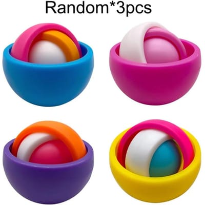 3D Roterende Bal Fidget Gyro Sensorisch Speelgoed Hand Fidget Spinner Gyroscoop voor Kinderen Tieners Volwassenen Kinderen ADHD Autisme Stressverlichting